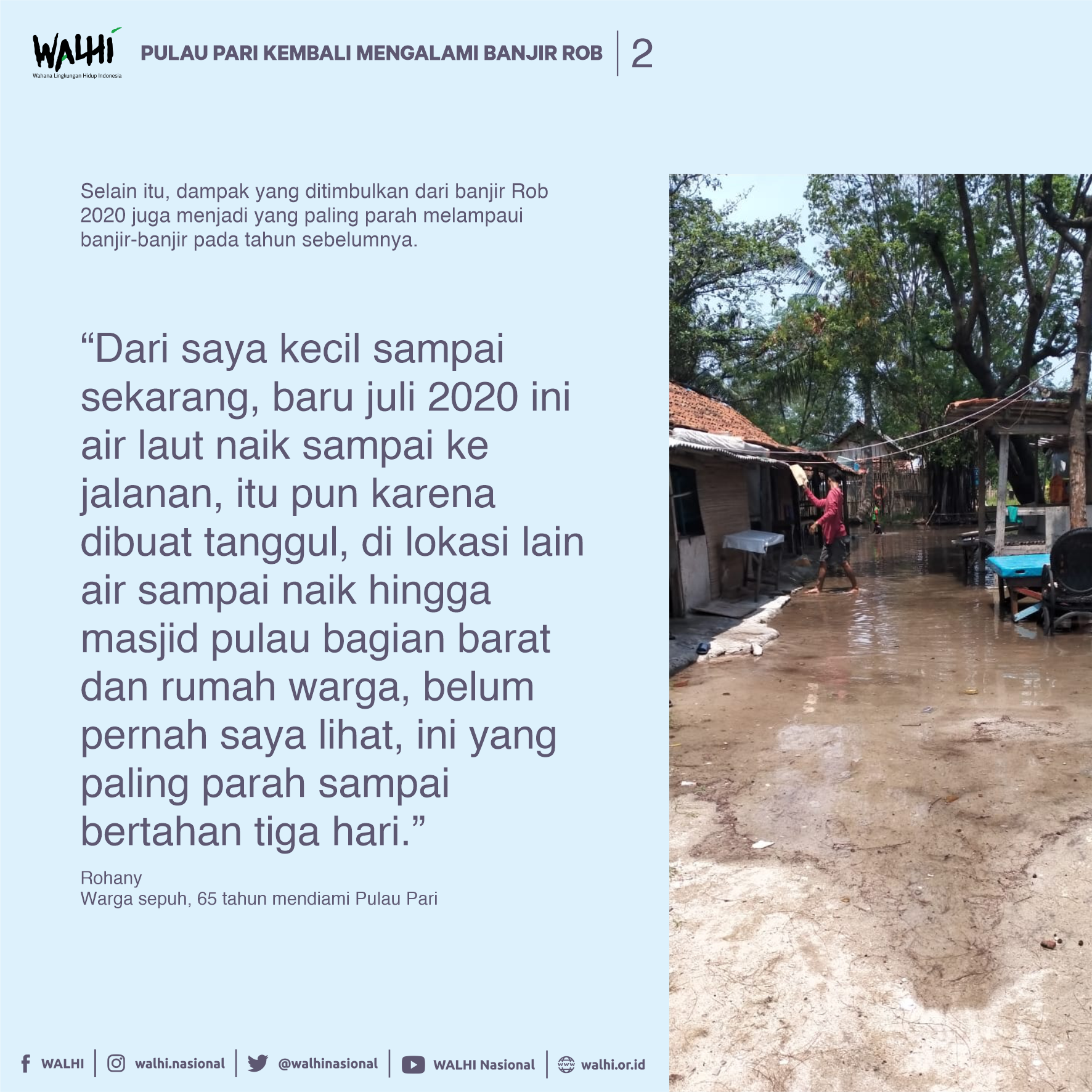 Dampak Perubahan Iklim, Pulau Pari Alami Banjir Rob Dua Kali Setahun